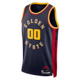 Dres Golden State Warriors Jonathan Kuminga Nike 2024-25 City Edition Navy Swingman